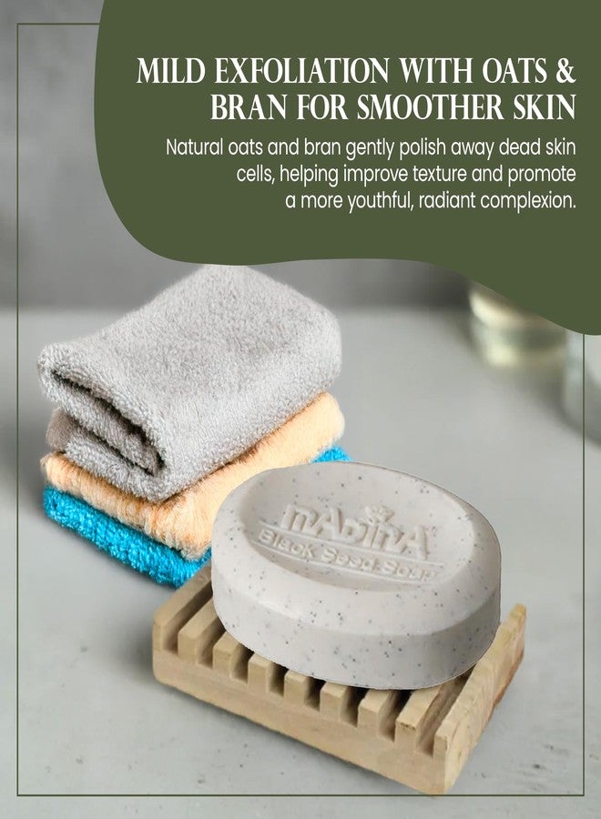 Madina Black Seed Soap Bar – Moisturizing, Anti-Aging, Deep Cleansing, Black Seed Oil, Shea Butter, Jojoba Oil, Plant-Based, Gentle Face & Body Cleanser, 6 Pack (3.5 oz Each) - Image 5